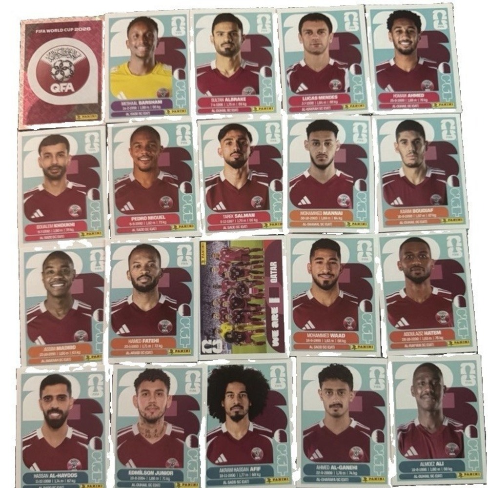 2026 Panini FIFA World Cup Qatar Team Stickers Complete Set US Edition‎ QAT